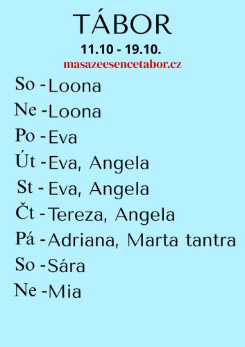 ANGELA JEN PÁ 31.10.
