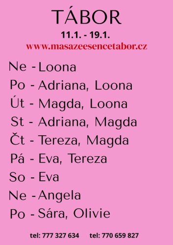 út-čt 13.-15.1.MAGDA,23h