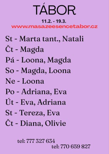 út-st 10.-11.3. nová Natálka